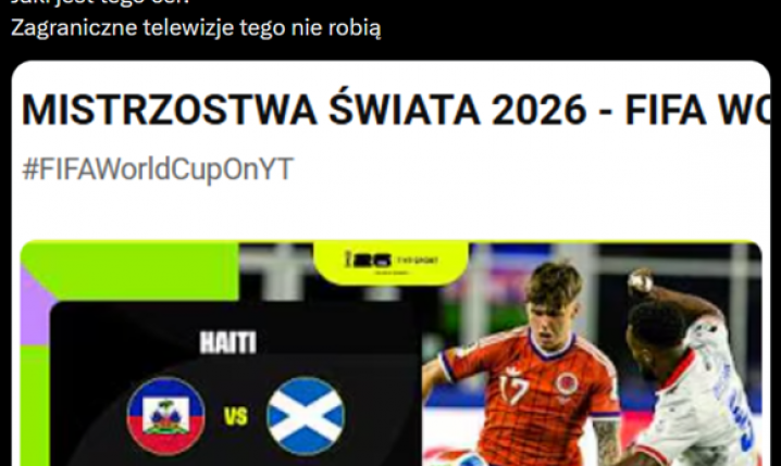''AFERA'' o tytuł skrótu transmisji meczu Haiti - Szkocja na kanale TVP! POSZŁO O... xD
